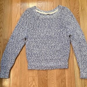 EUC Free People Speckled Purple Crew Neck Sweater